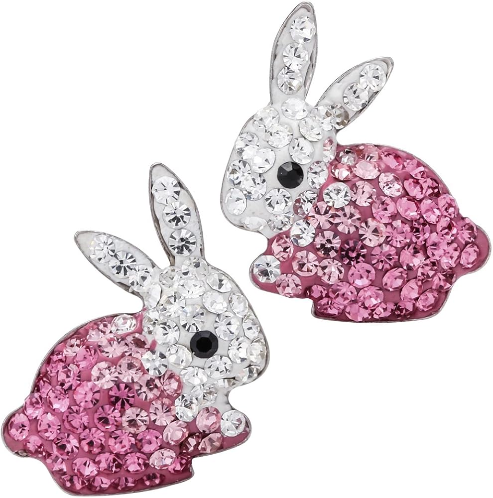 Women's Easter Stud Earrings, 925 Sterling Silver Hypoallergenic Jewelry for Teen Girls