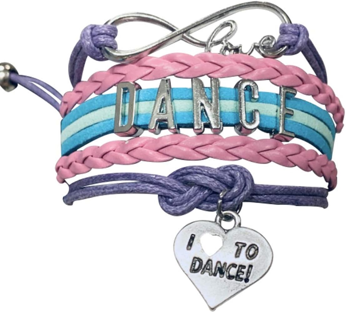 Sportybella Dance Bracelet- Dance Jewelry - Love Dance Charm Bracelet- Gift For Dance Recitals & Dancers