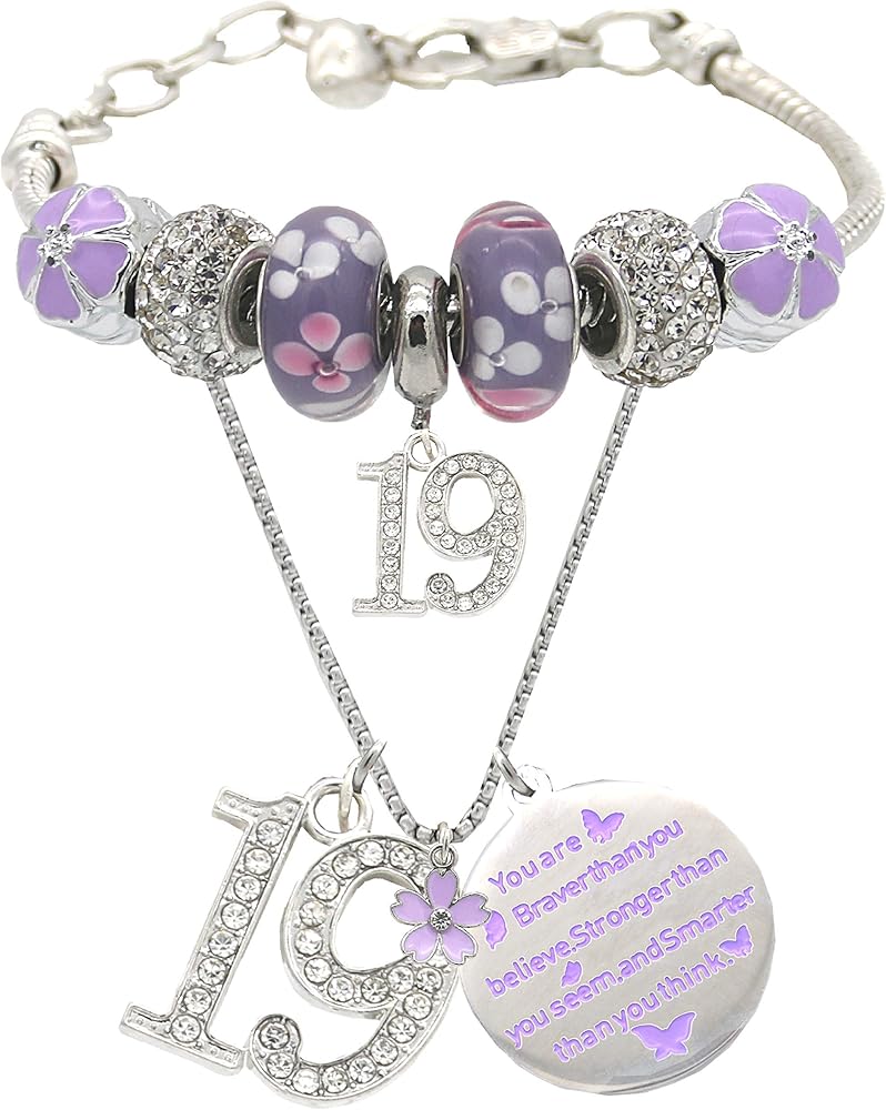 VeryMerryMakering 19th Birthday Bracelet Necklace