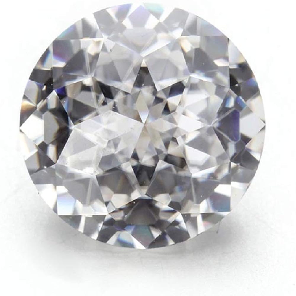 Loose Moissanite 1-100 Carat, Real Colorless Moissanite Diamond, VVS1 Clarity, Round Jubilee Cut Brilliant Gemstone for Making Engagement/Wedding/Ring/Jewelry/Pendant/Earrings