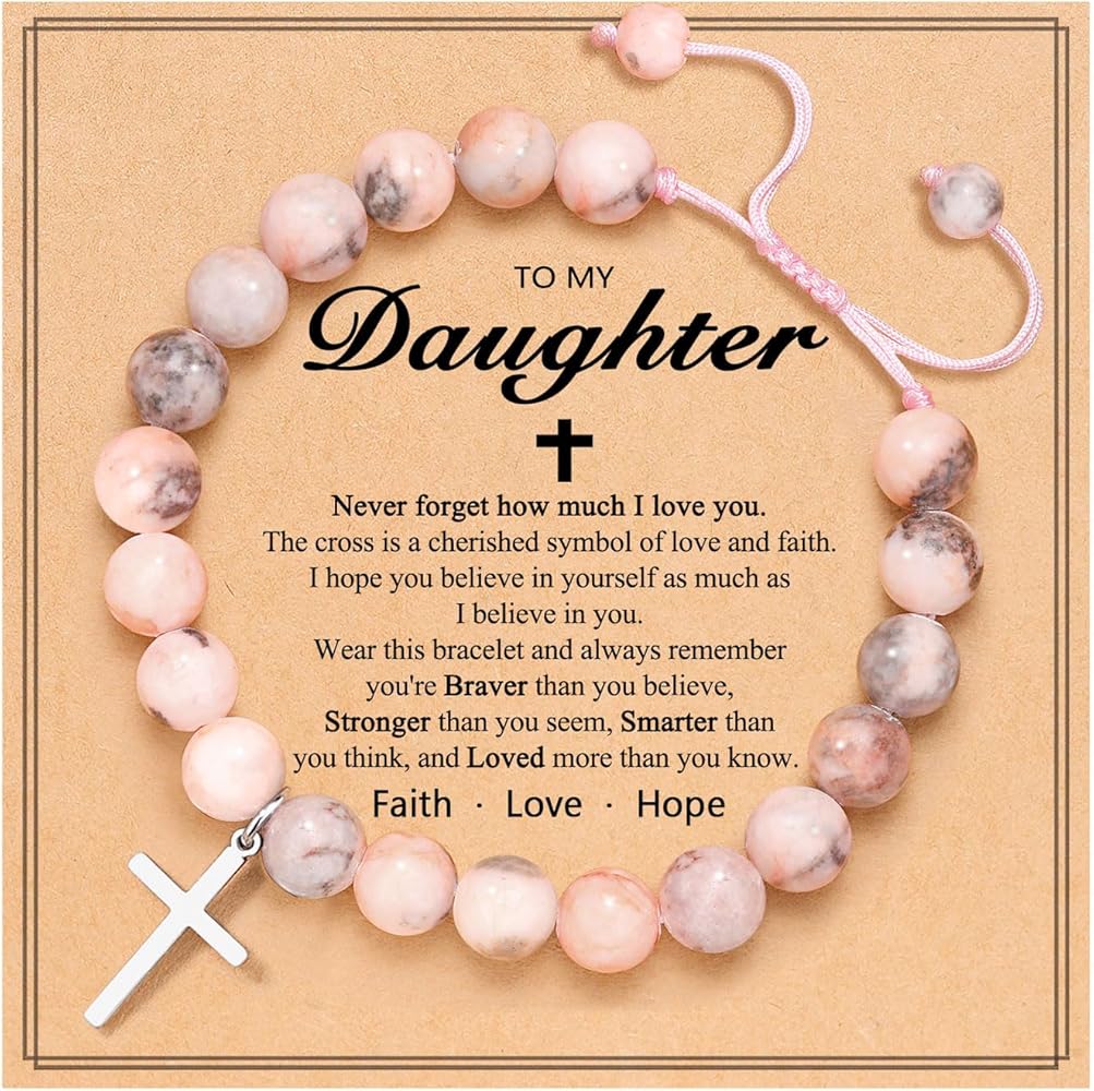 UNGENT THEM Confirmation Gifts for Teenage Girls/Boys, Cross Bracelet for Teen Girls Boys