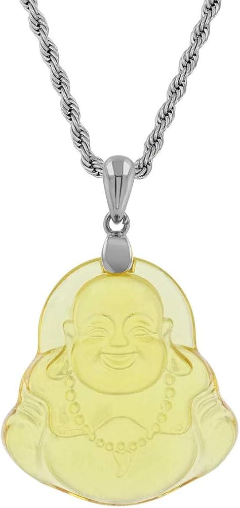 Laughing Buddha Yellow Jade Pendant Silver Necklace Rope Chain Genuine Certified Grade A Jadeite Jade Hand Crafted, Jade Necklace, 14k Jade Buddha necklace, Jade Medallion