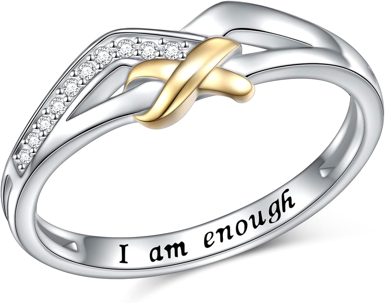 DAOCHONG Sterling Silver I Am Enough Ring