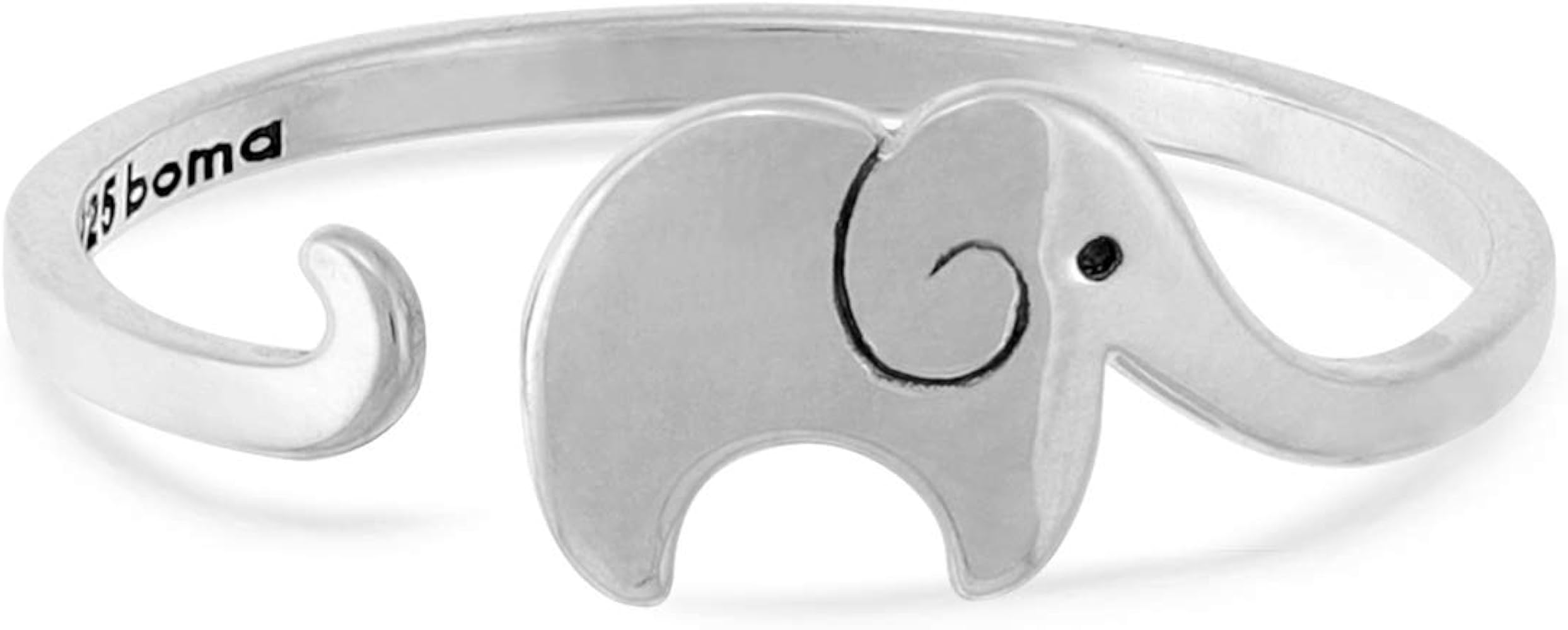 Boma Jewelry Sterling Silver Elephant Ring