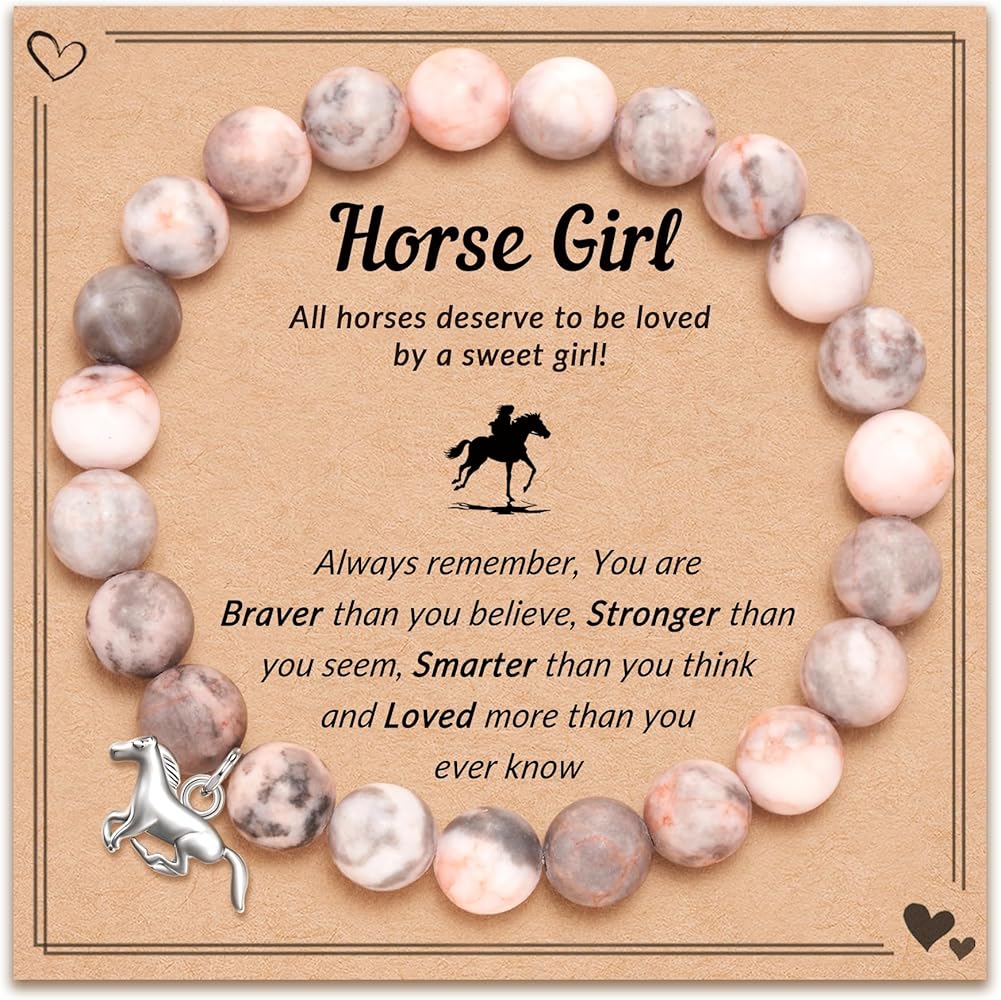 Horse Gifts for Girl Horse Charm Bracelet for Girls Granddaughter Daughter Niece Who Loved Horse as Birthday Christmas Gift