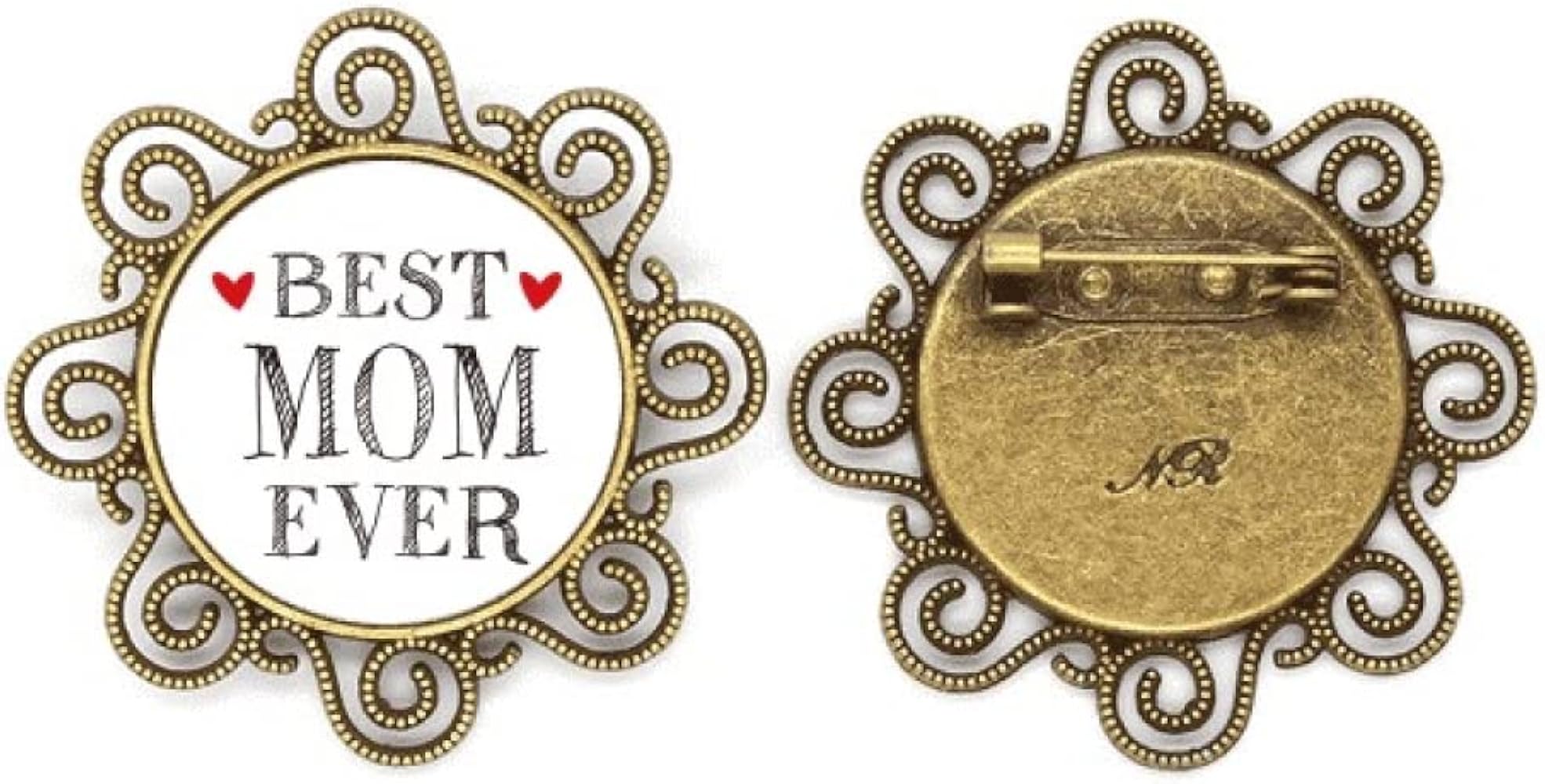 best mom ever quote loved ones flower brooch pins jewelry for girls