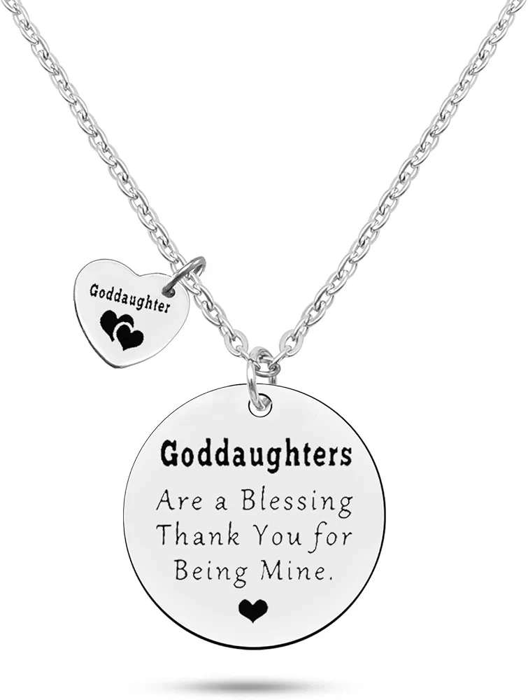 Birthday Gift for Goddaughter Appreciation Gift Goddaughter Gifts from Godmother Thank You for Being My Goddaughter Necklace Goddaughter Jewelry Religious Baptism Gifts for Teen Girls Christmas Gift