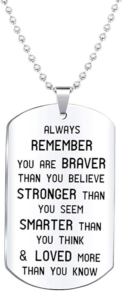 Fervent Always Remember You Are Loved Necklace | Inspiration Dogtag | Easter | Christmas Gift