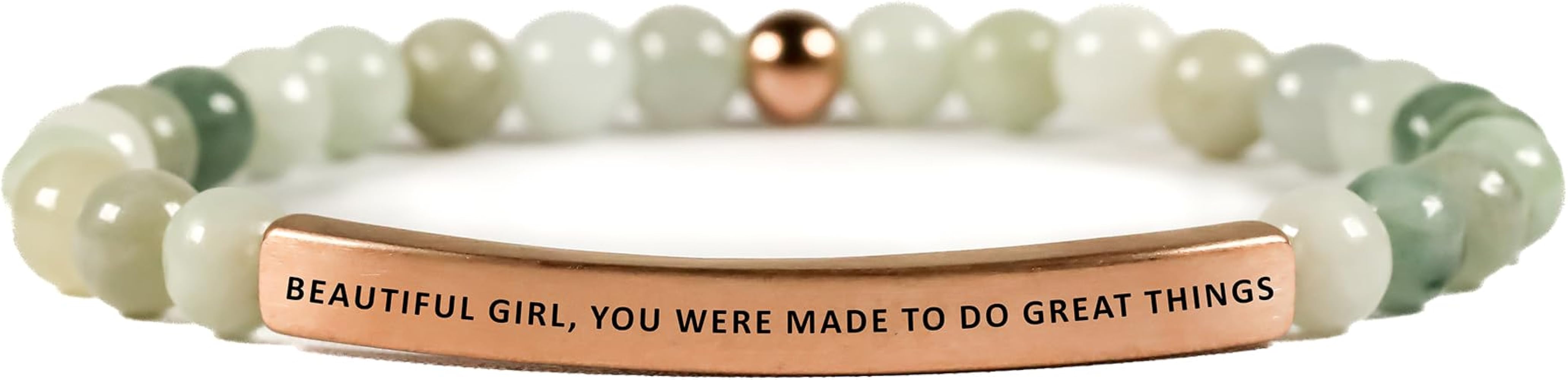 THE INSPIRATION CO. Love Collection Unisex Stretchable Bracelets (BEAUTIFUL GIRL YOU WERE MADE TO DO GREAT THINGS)