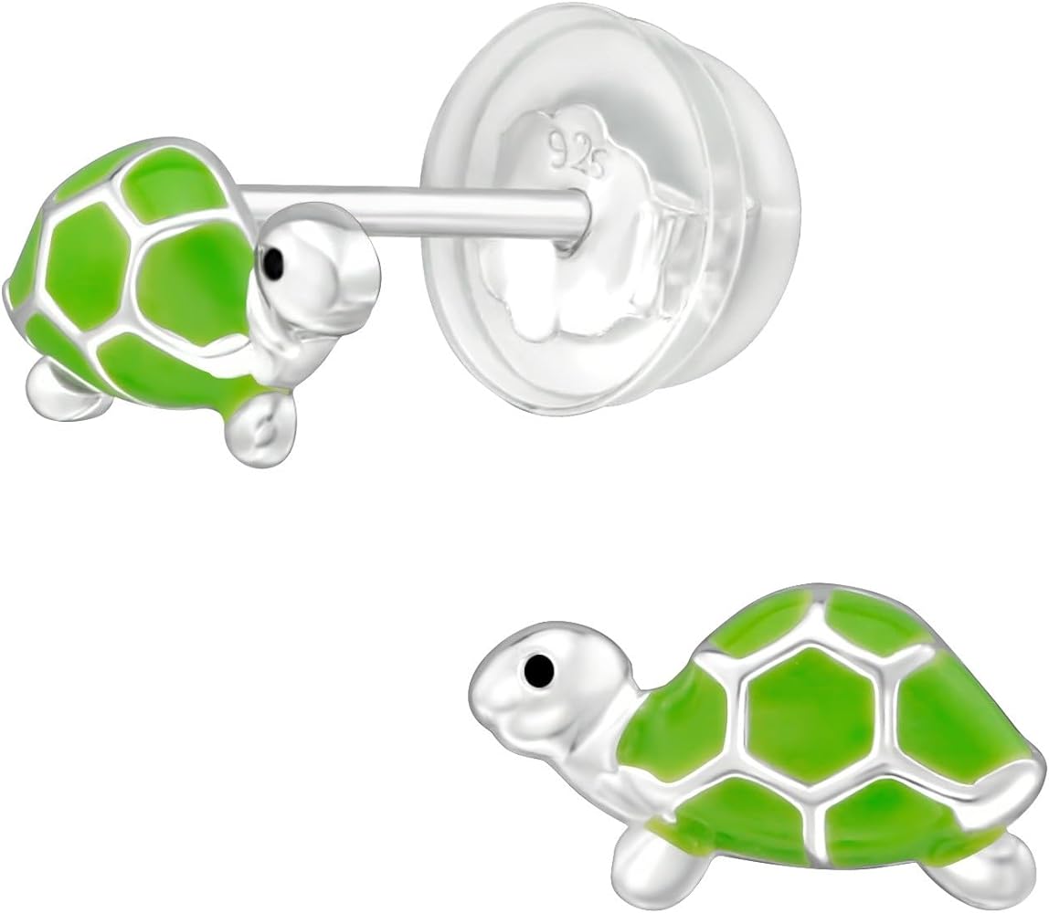 925 Sterling Silver Children's Cute Animal Stud Earrings