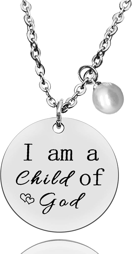 Dabihu Baptism Gifts for Girls Women Goddaughter Necklace First Communion Gifts Baby Shower Jewelry Gifts for Godchild Necklace Christian Prayer Charm Faith Religious Jewelry for Teens