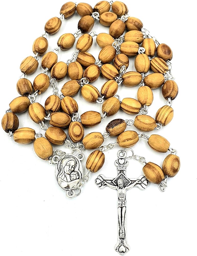 Zuluf Jerusalem Catholic Prayer Rosary Hand Made from The Holy Land Israel