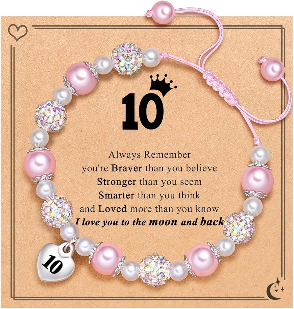 PINKDODO Birthday Gifts for 4-10 Year Old Girl Bracelet Jewelry Gifts