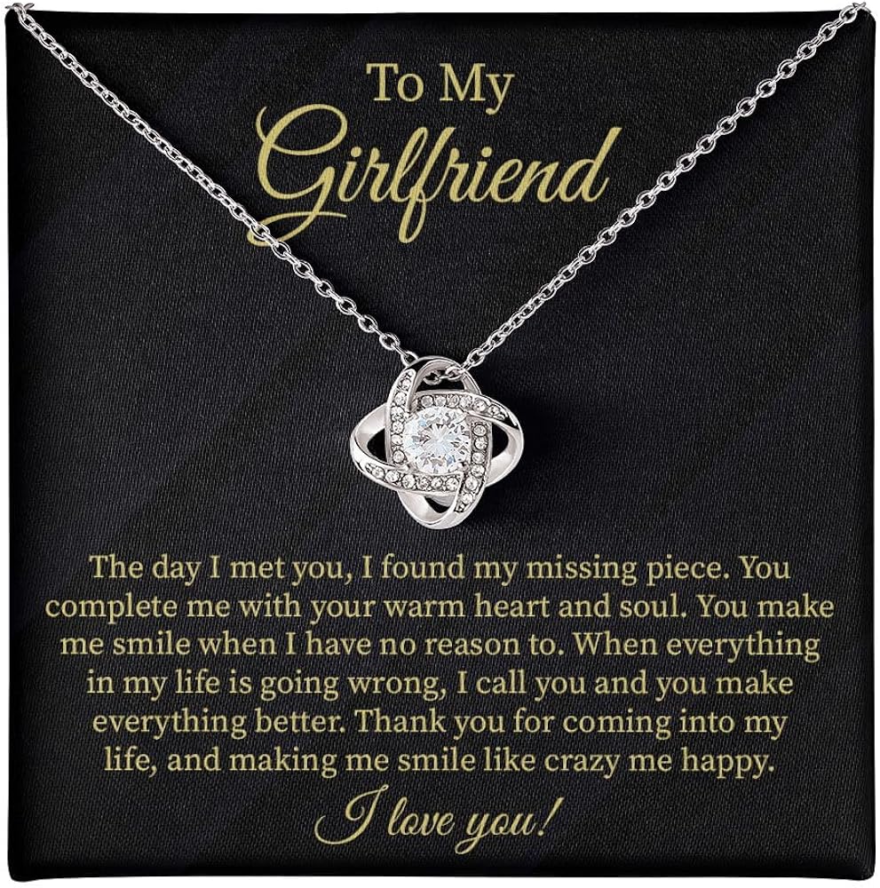 To My Girlfriend Necklace Gift, Girlfriend Necklace From Future Husband, Girlfriend Anniversary, Birthday, Valentine Day Jewelry Gift For Her.