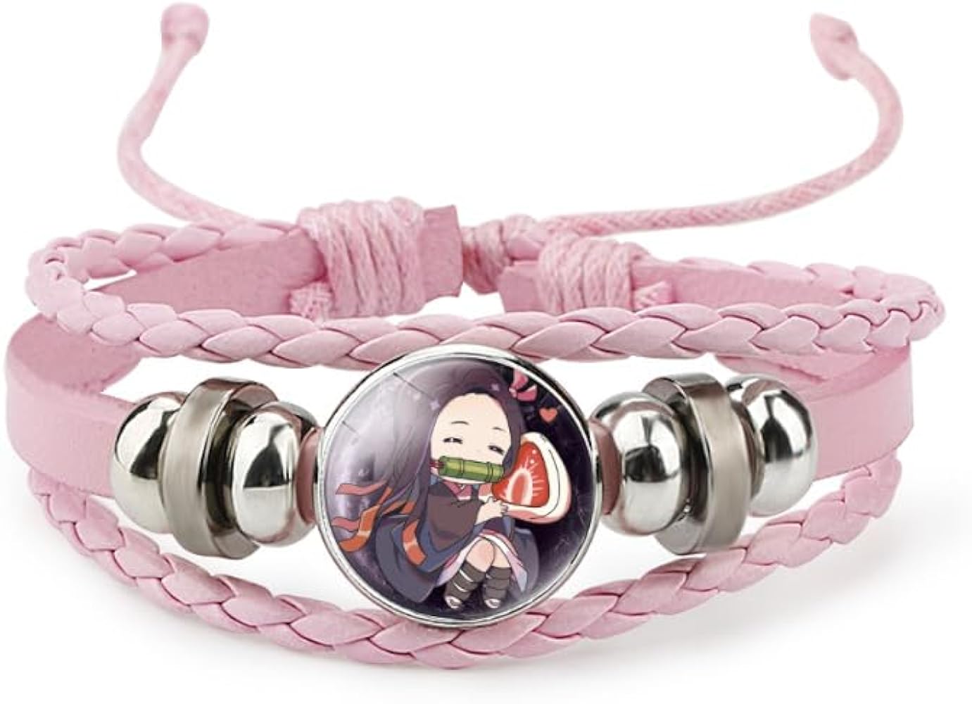 Anime Jewelry Tanjiro Kamado Nezuko Bracelet Cosplay kimetsu no Yaiba Gifts