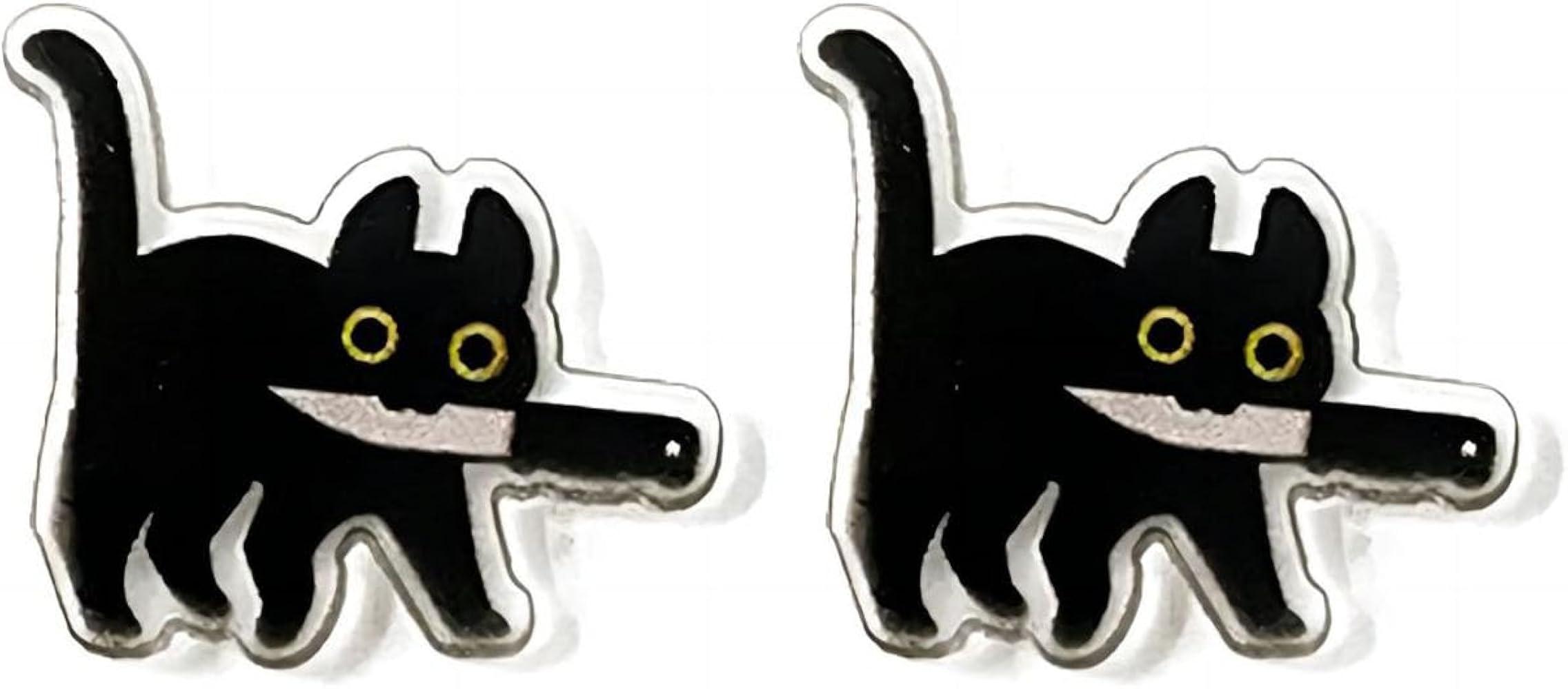 Funny Cat Stud Earrings for Women Teen Girls Fun Cartoon Animal Earrings Halloween Cat Cosplay Party Costume Accessories