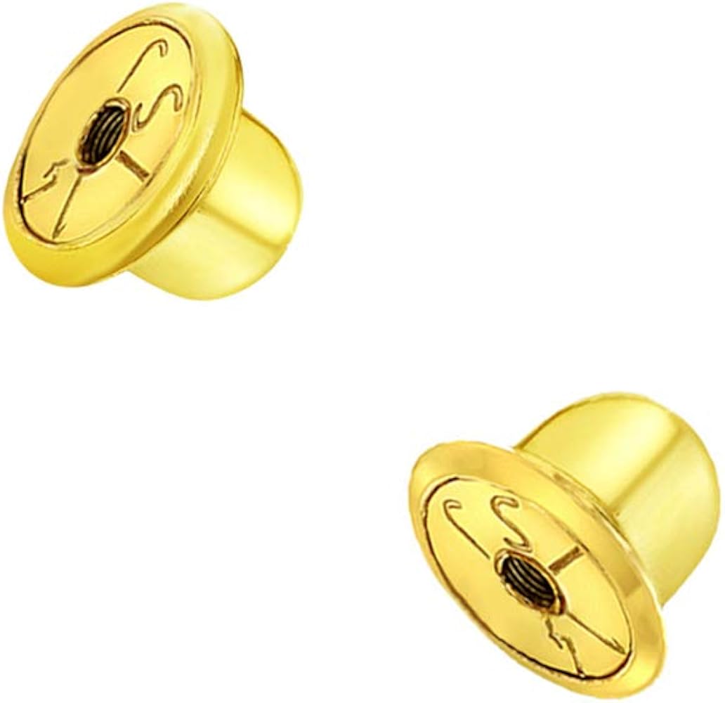 Replacement Pair (2) 14k Yellow Gold Earring Screw Backs Fits Only In Season Jewelry Products