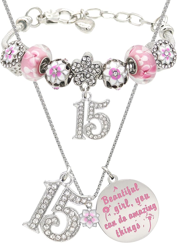 VeryMerryMakering 15th Birthday Bracelet Necklace