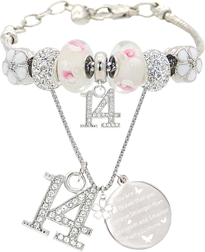 VeryMerryMakering 14th Birthday Bracelet Necklace