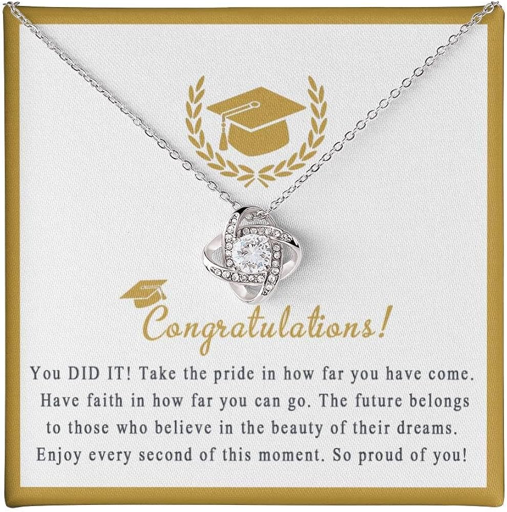 NACIE Graduation Gifts for Her 2024 College, Graduation Jewelry Gifts for Women Teen Girls, College High School Graduation Necklace, Good Luck Graduation, Daughter Gifts, Necklace for Daughter,