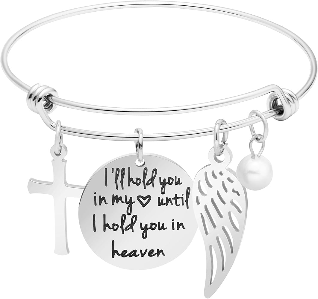 Memorial Jewelry Loss of Loved Remembrance Sympathy Bangle Bracelet Jewelry Gift for Women