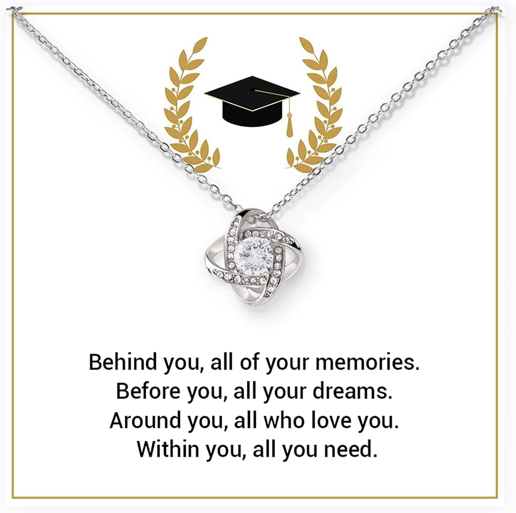 Graduation Jewelry For Women 2024, College Graduation Gift For Her, High School Graduation Gifts, Graduation Gifts For Girls, Daughter, Granddaughter Graduation Gifts With Amazing Message Card And Box