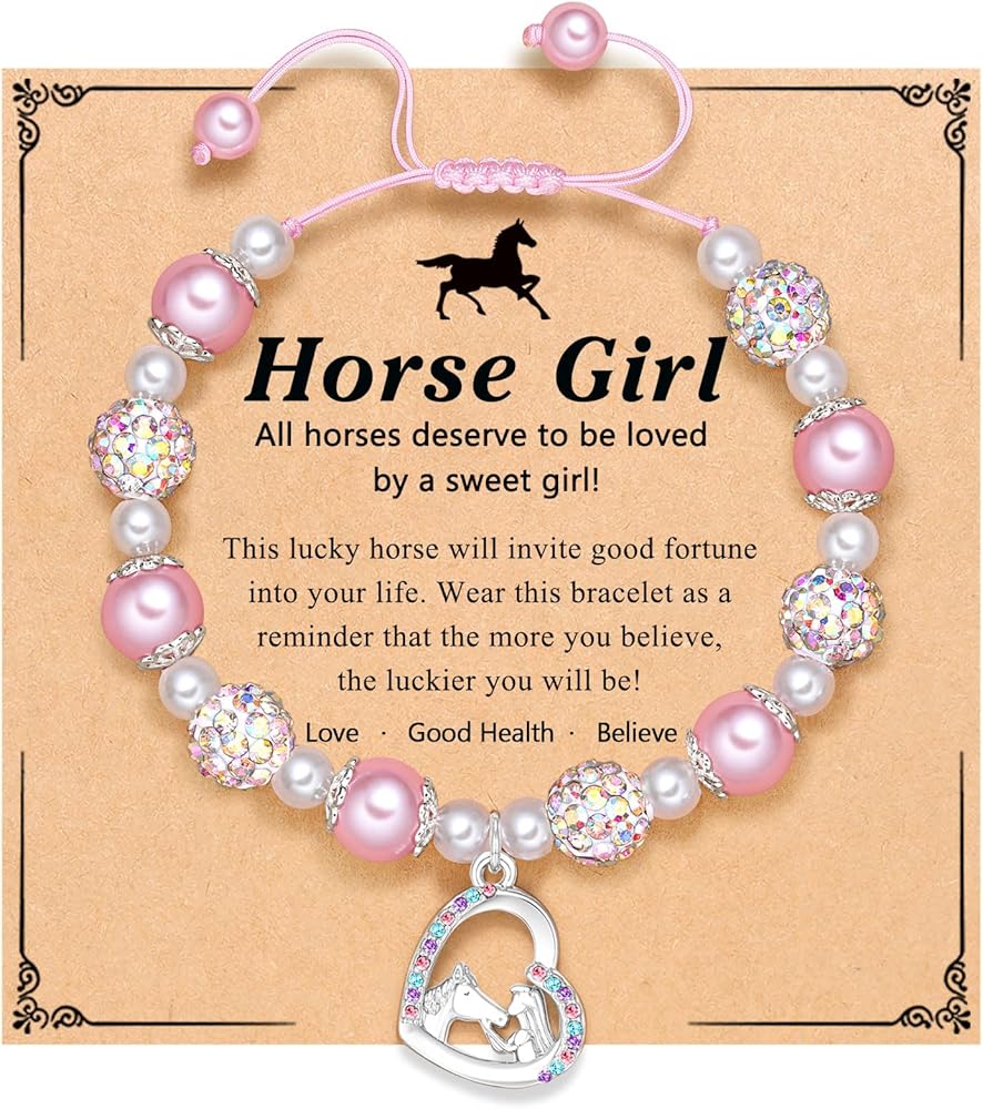 Horse Gifts for Girls Horse Bracelets Birthday Christmas Gifts for Girls Horse Lover Daughter Granddaughter Niece