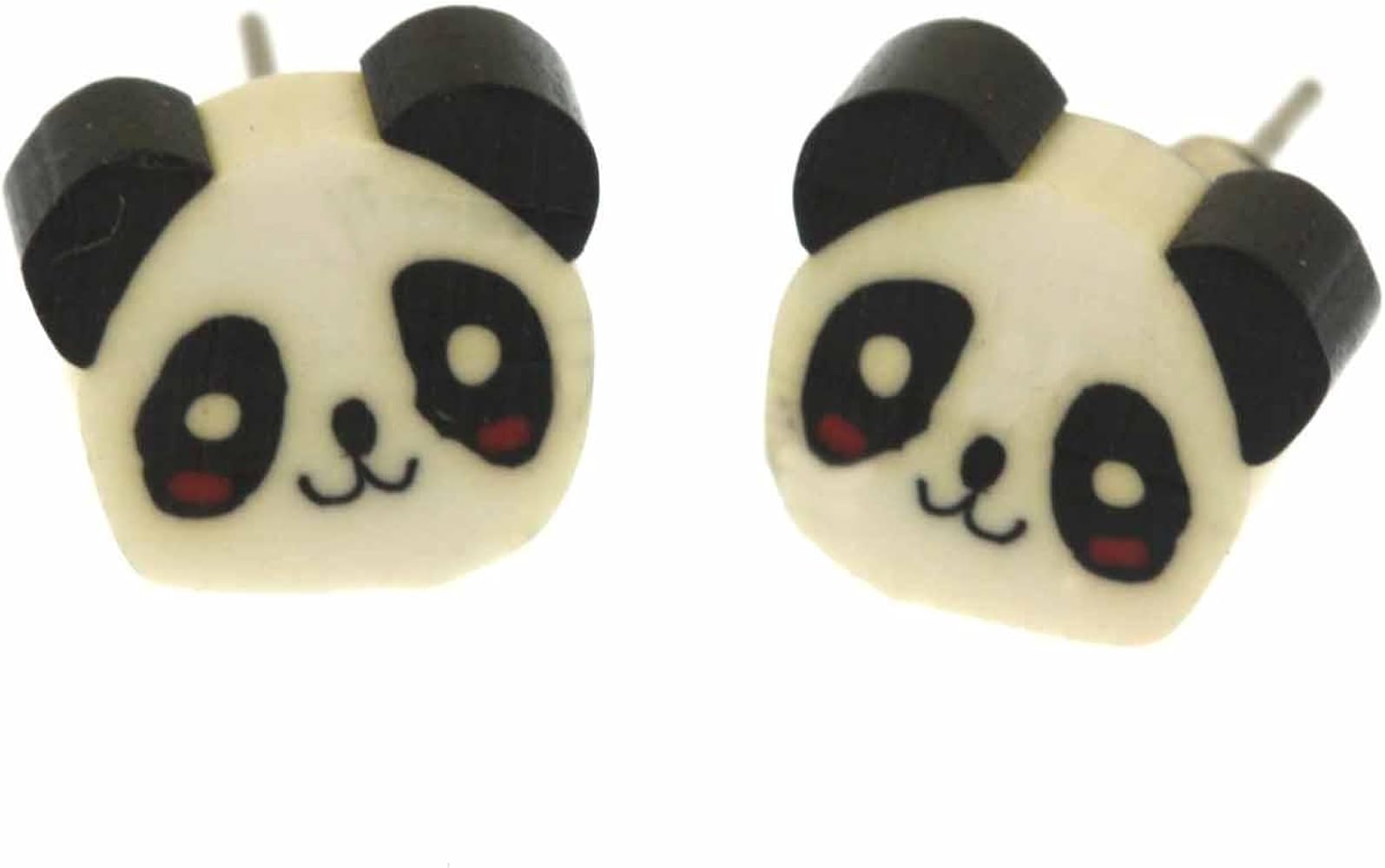 Panda Earrings Ear Studs Earstuds Miniblings Bear Child Children Jewelry 1Cm