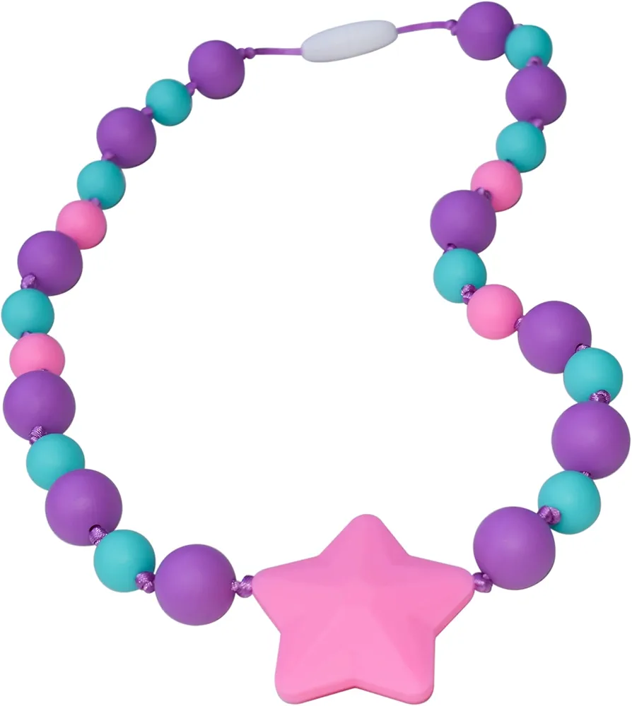 Munchables Starlight Chewelry Necklace for Girls (Purple/Aqua/Pink)