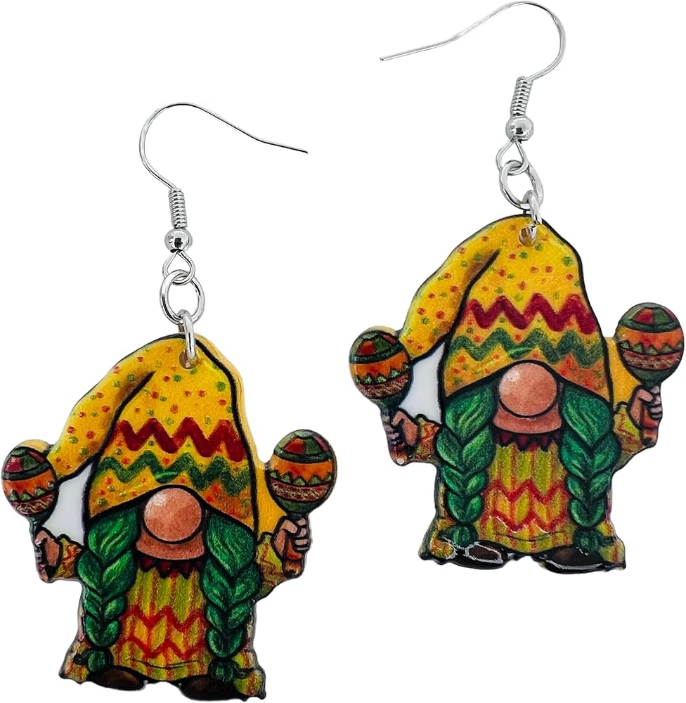 Cinco de Mayo Earrings for Women - Mexican Jewelry - Colorful Fiesta Accessories - Mexican-Themed Earrings - Cinco de Mayo Jewelry - May 5th Jewelry