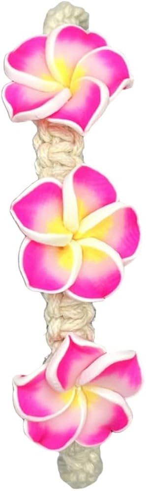 Plumeria Flower Adjustable Anklet or Bracelet