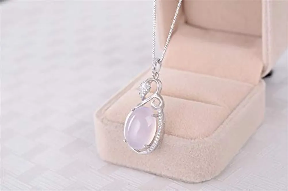 Natural Stone Plant Seed Pendant Necklace Jewelry for Girls