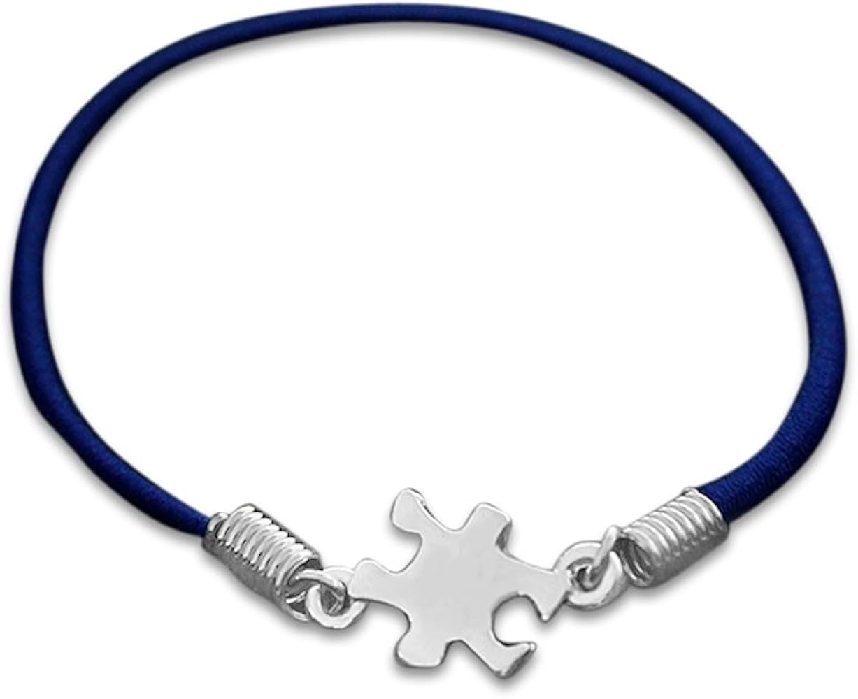 Fundraising For A Cause | Autism Awareness Puzzle Piece Stretch Bracelets - Asperger’s & Autism Awareness Bracelets