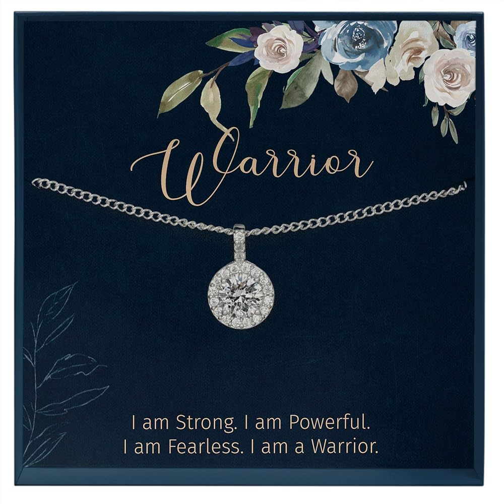 Warrior Breast Cancer Survivor Journey Gift Inspirational Jewelry for Lupus Awareness Infertility Gift