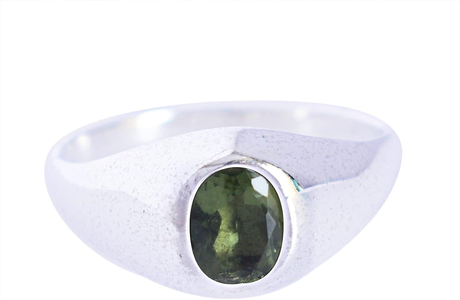 Moldavite Gemstone 925 Sterling Silver Ring Beautiful Handmade Jewellery Birthday Gift