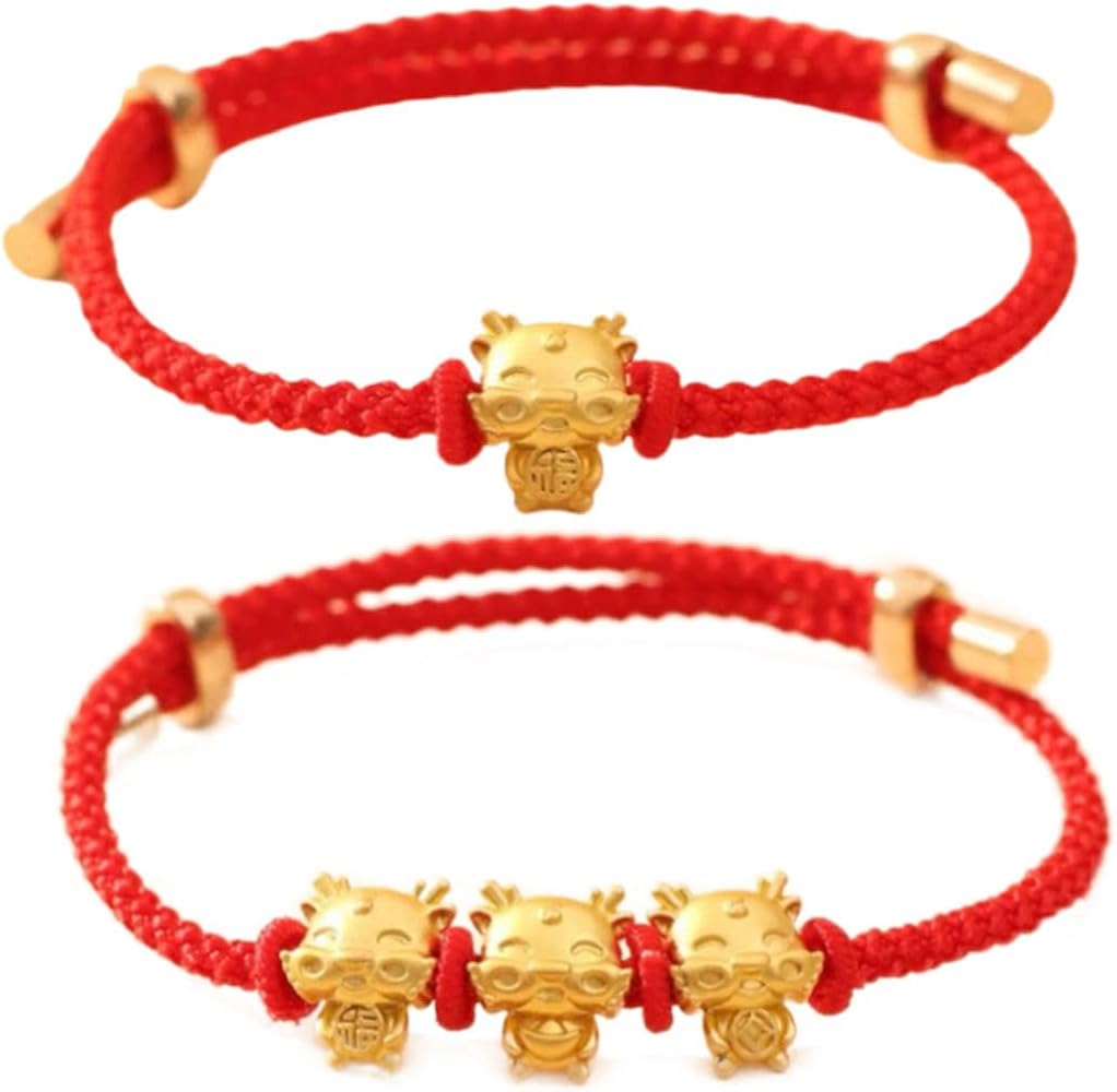 Year of The Dragon 2024 Bracelet Dragon Red String Bracelet Chinese Zodiac Dragon Bracelet Chinese New Year Dragon Bracelet New Year Gift for Women