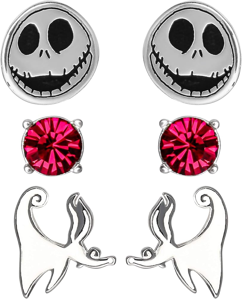 Disney Nightmare Before Christmas 3 pack of Stud Earrings SF00271RRRL