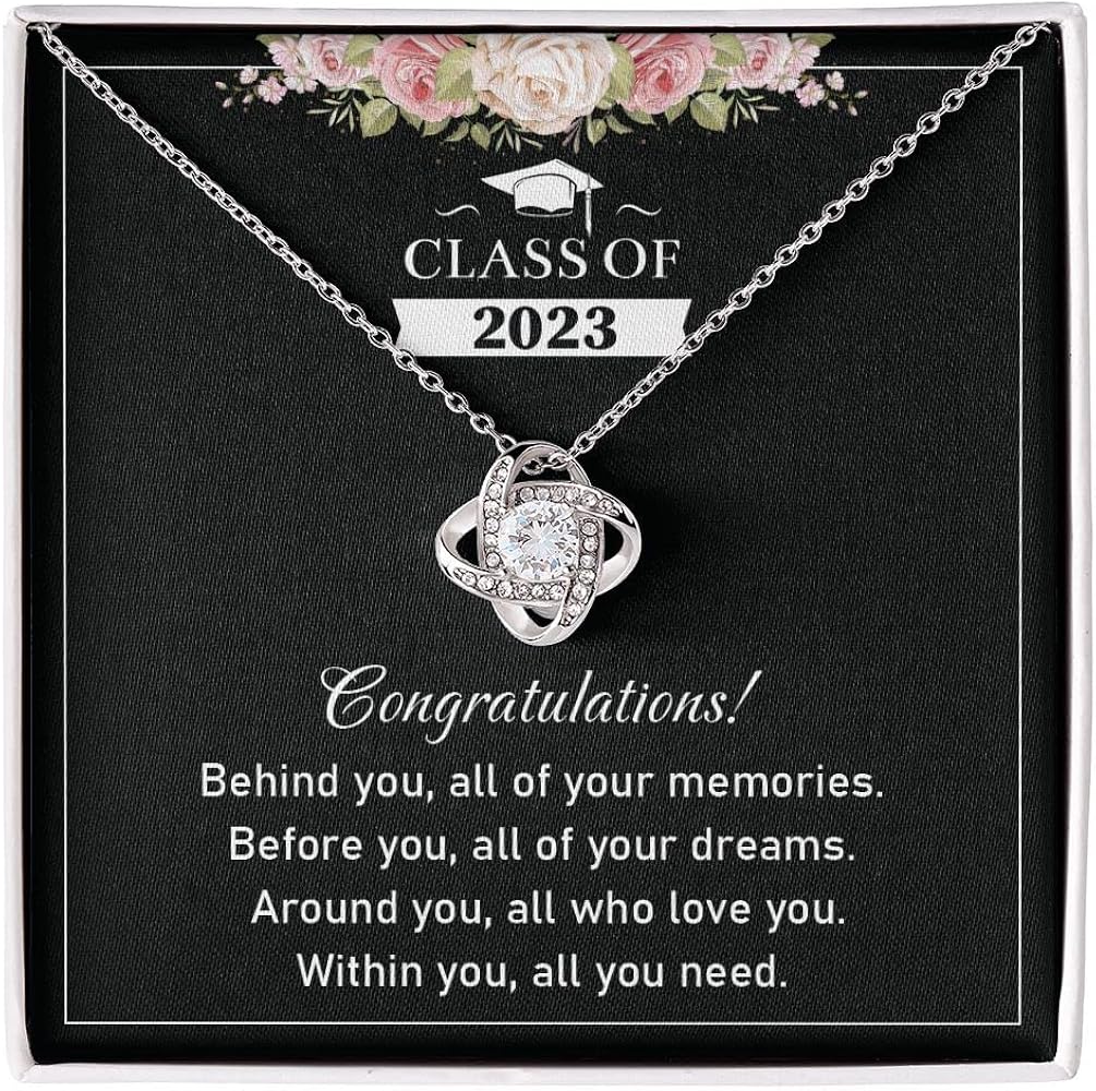 Class Of 2023 Necklace Gift, Senior Gift, Graduation Jewelry Congrats Graduation Pendants Gift For Daughter, Granddaughter, Niece, Sister, Best Gifts For College Graduate, Graduation Necklace For Graduate Girl.