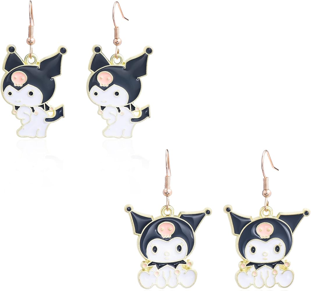 2pcs Cartoon Earrings Cute Jewelry Earrings